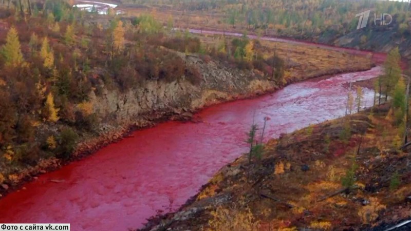 Сентябрь 2016 года воды реки Далдыкан / Норникель