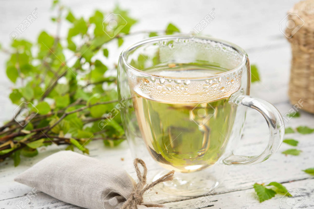 Берёза 185955688 taza de te de hierbas saludables ramitas de abedul con hojas medicina herbaria alternativa 1 1024x683 - Берёза