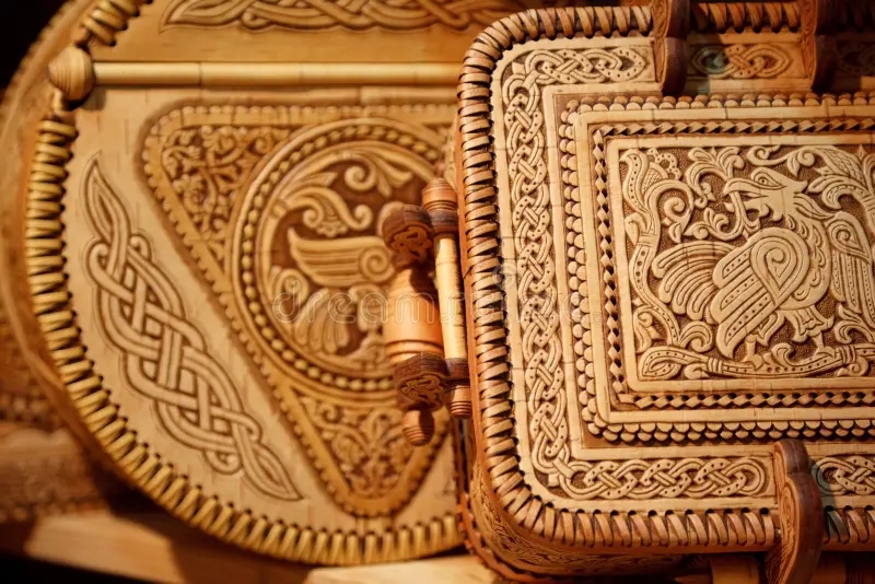 Берёза beautiful boxes made birch bark 14059794 1 - Берёза