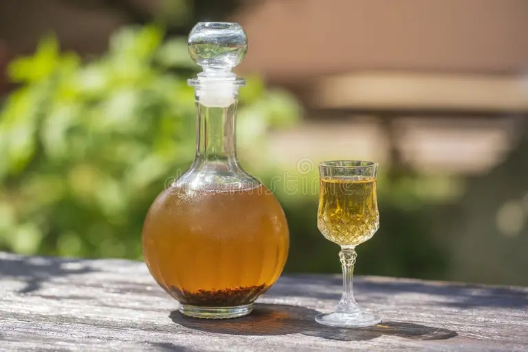 Берёза domashnie berezovye butony nastojka v steklyannoj butylke i bokal vina 221492676 1 - Берёза