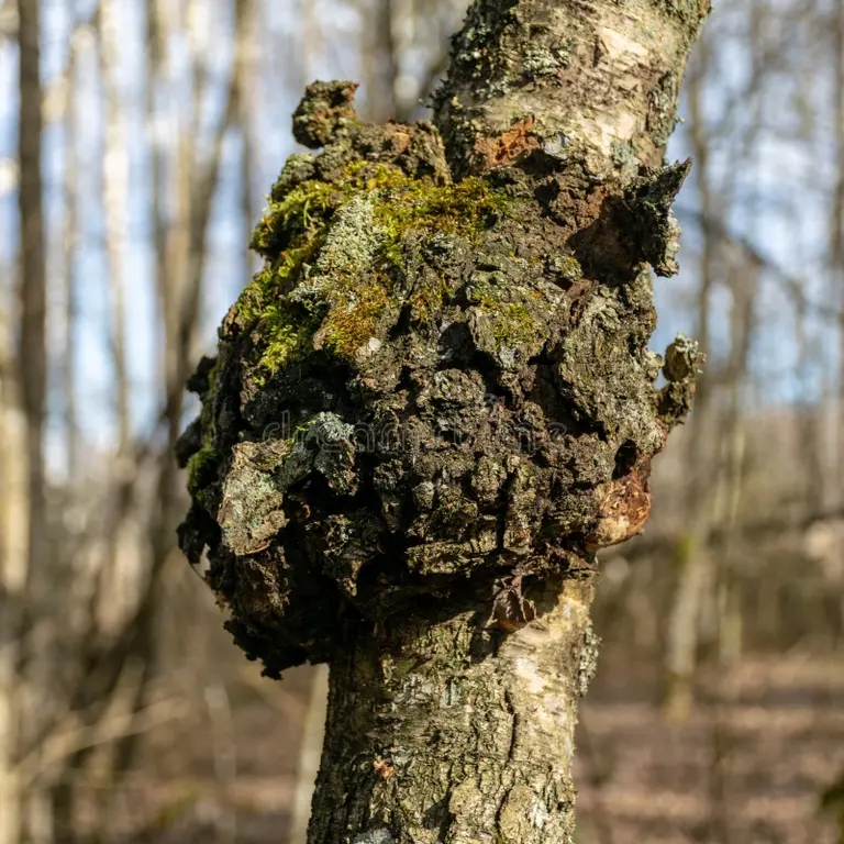 Берёза rost na bereze grib dereva chaga berezy inonotus gribov oxidoreduction czelebnom obliquus 179262970 1 - Берёза