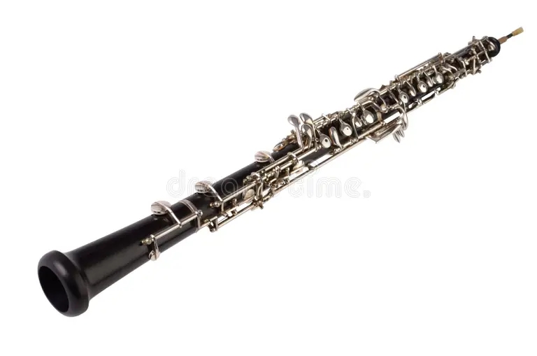 Эбони oboe white background 37634543 - Эбони